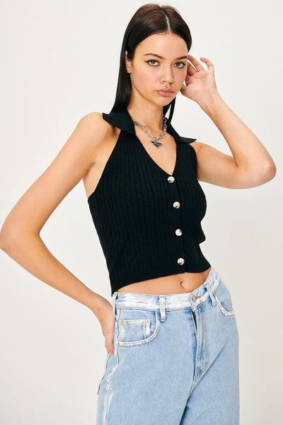 storets.com Avery Knitted Halter Neck Top