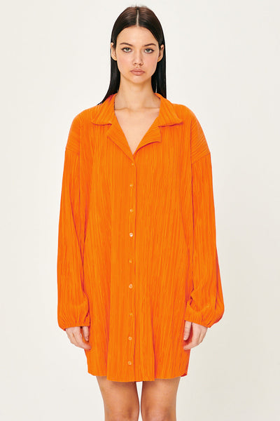 storets.com Sandra Plisse Shirt Dress