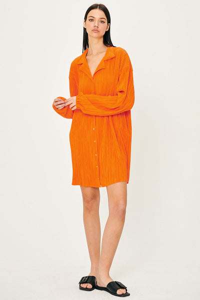 storets.com Sandra Plisse Shirt Dress