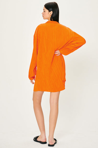 storets.com Sandra Plisse Shirt Dress
