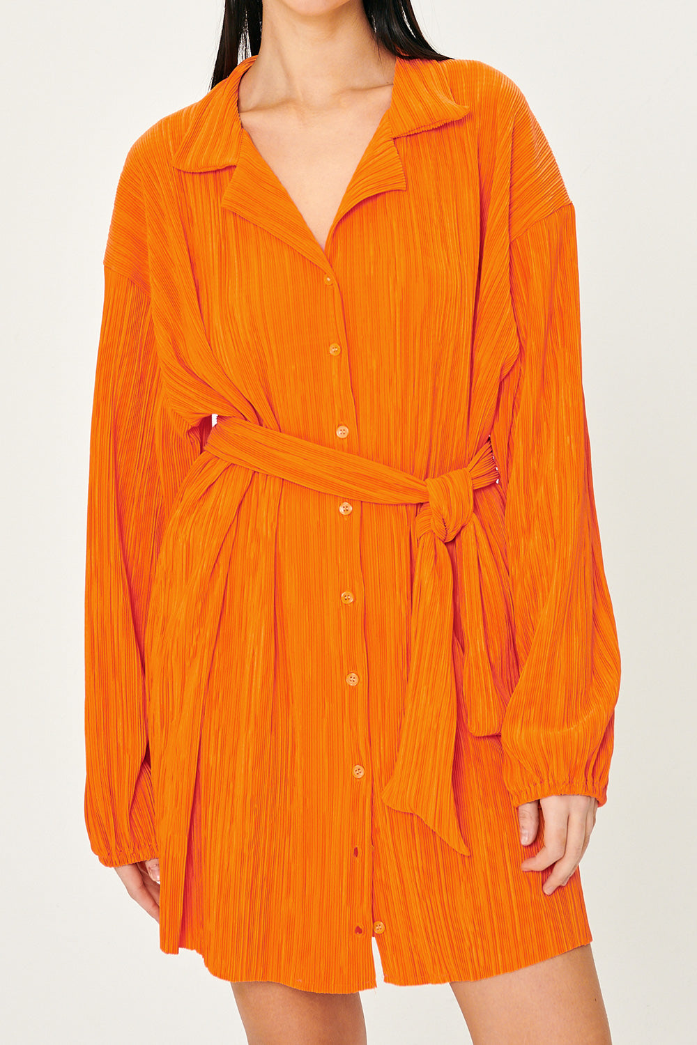 storets.com Sandra Plisse Shirt Dress