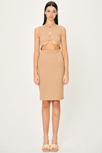 storets.com Samantha Back Cut-Out Midi Dress