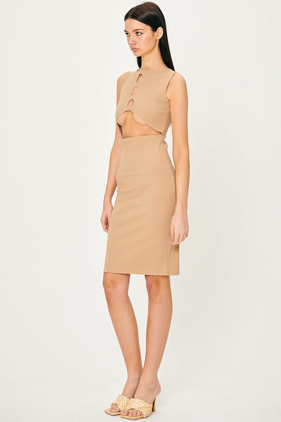 storets.com Samantha Back Cut-Out Midi Dress