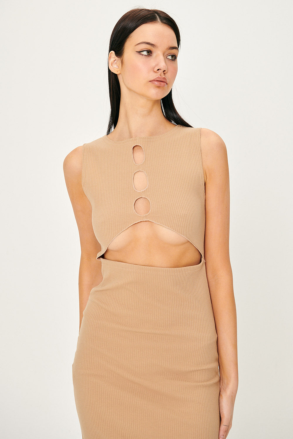 storets.com Samantha Back Cut-Out Midi Dress