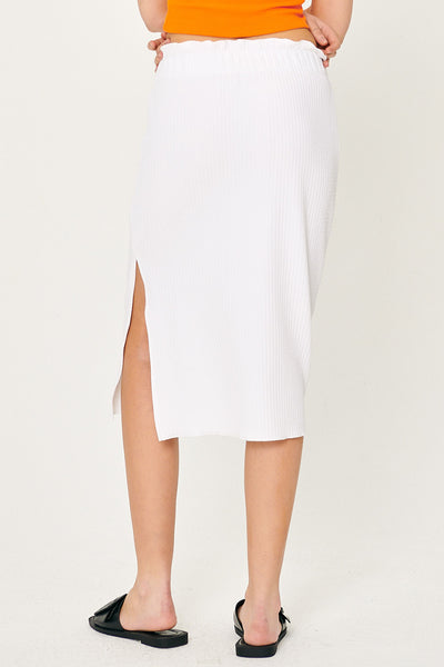 storets.com Gabriela Lettuce Hem Midi Skirt