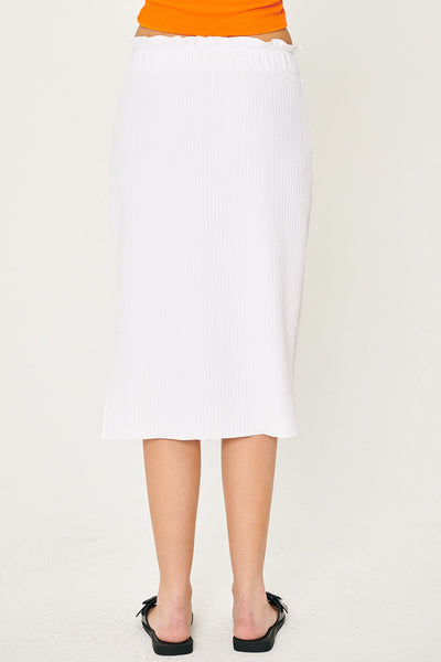 storets.com Gabriela Lettuce Hem Midi Skirt