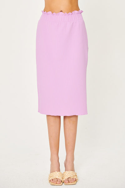 storets.com Gabriela Lettuce Hem Midi Skirt