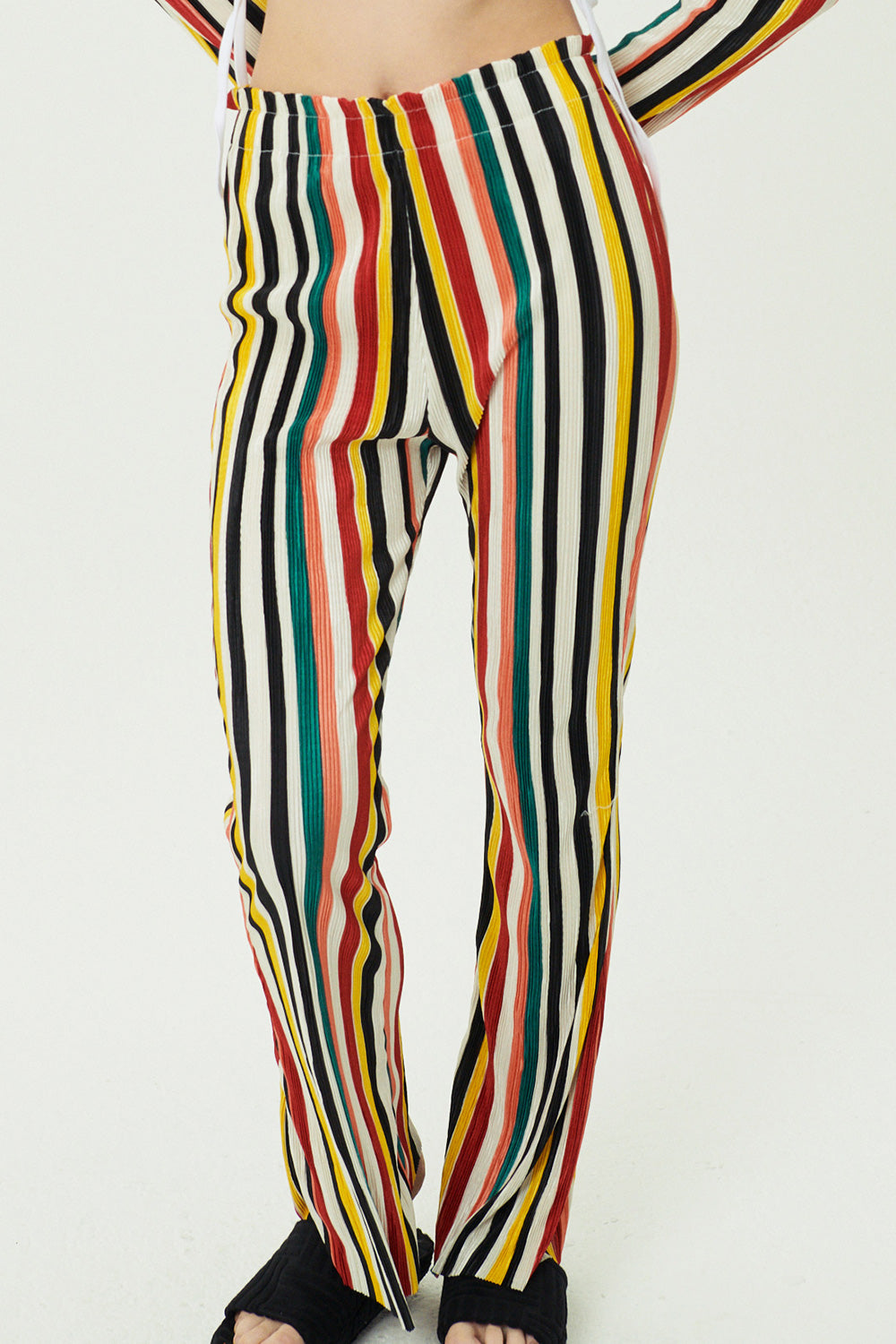 storets.com Nadua Striped Plisse Pants