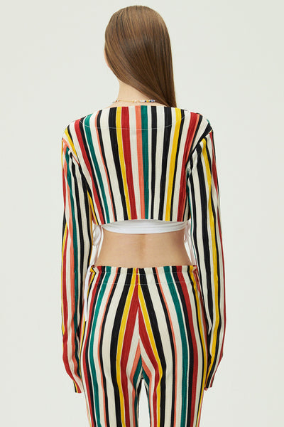 storets.com Nadua Striped Plisse Cardigan