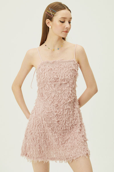storets.com Liane Faux Feather Dress