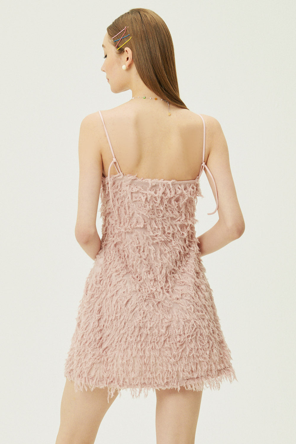 storets.com Liane Faux Feather Dress