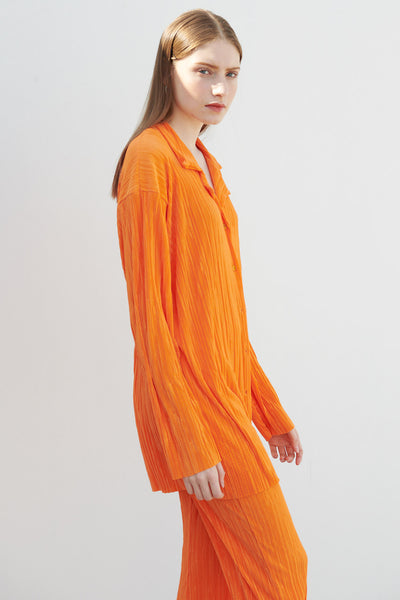 storets.com Maria Oversized Plisse Shirt