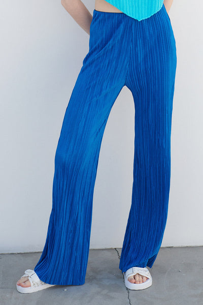 storets.com Maria Flared Leg Plisse Pants