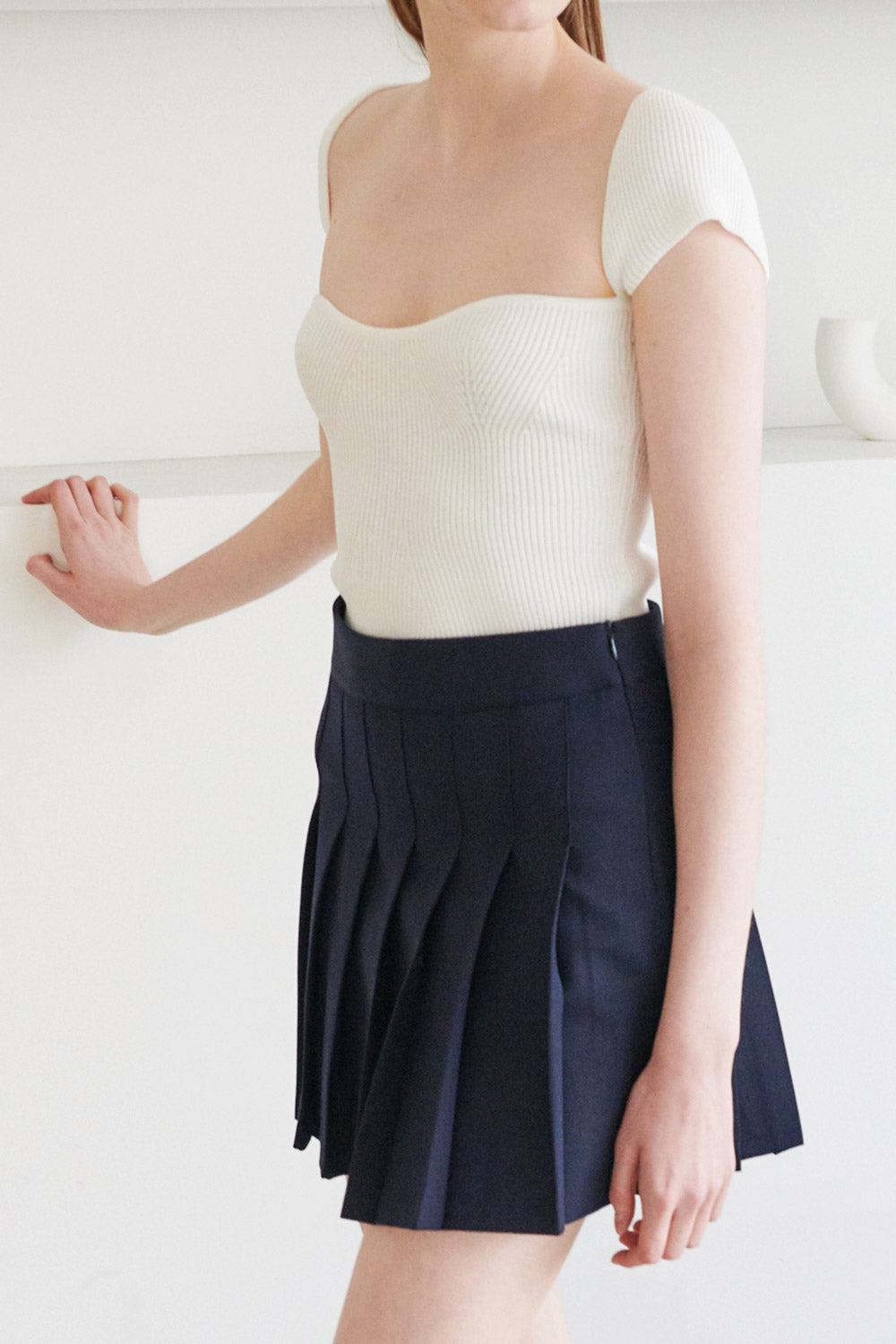 storets.com Francesca Ribbed Bustier Top