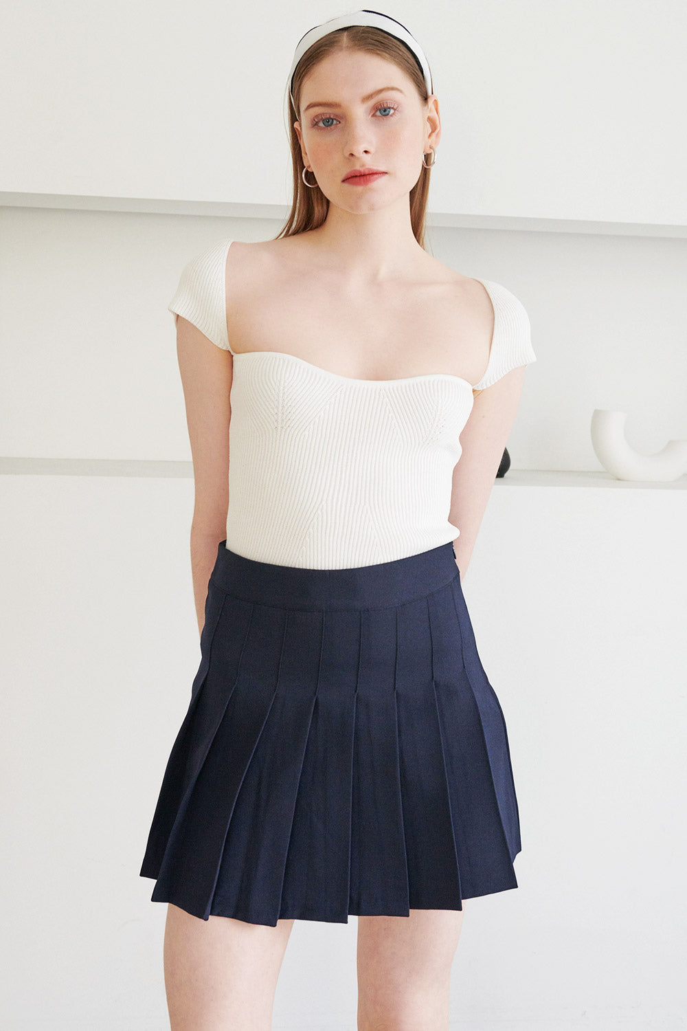 storets.com Francesca Ribbed Bustier Top