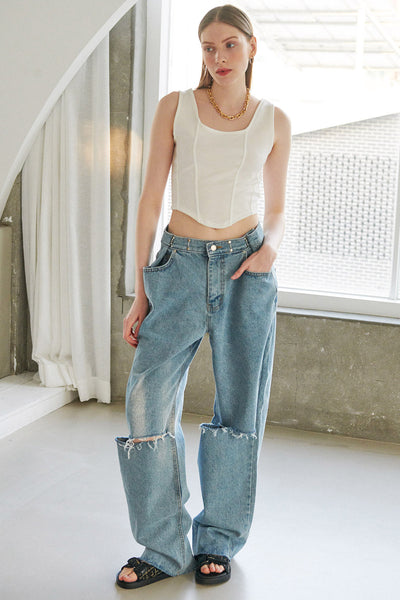storets.com Vera Slash Cutout Jeans