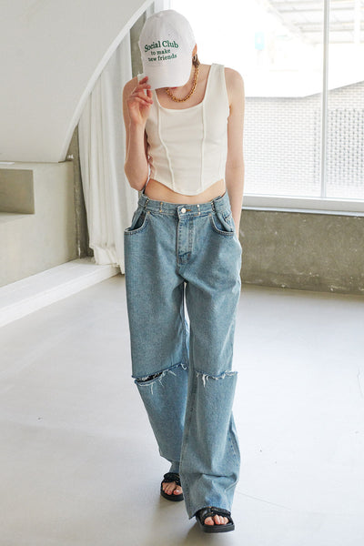 storets.com Vera Slash Cutout Jeans