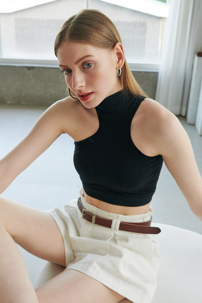 storets.com Aerynn Asymmetric Cutout Top