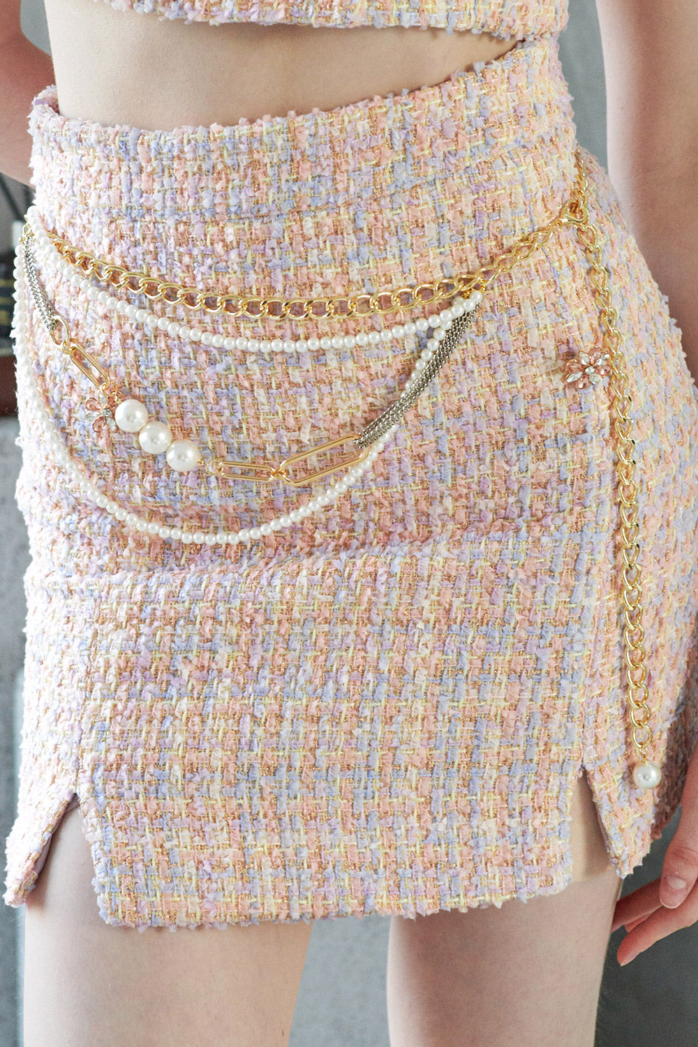 storets.com Luz Pearl Gold Chain Belt