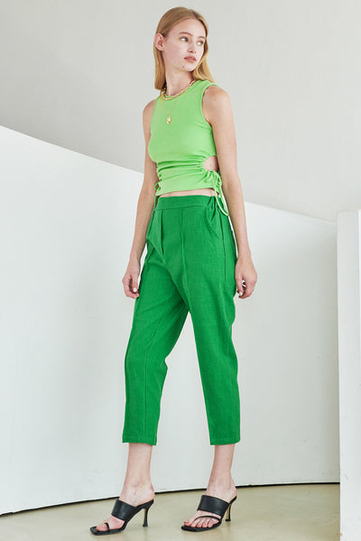 storets.com Elinor Linen Straight-Leg Pants