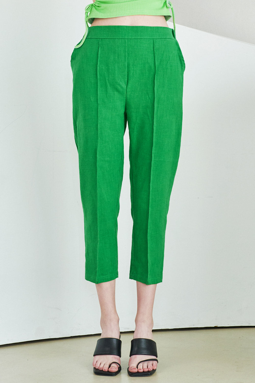 storets.com Elinor Linen Straight-Leg Pants