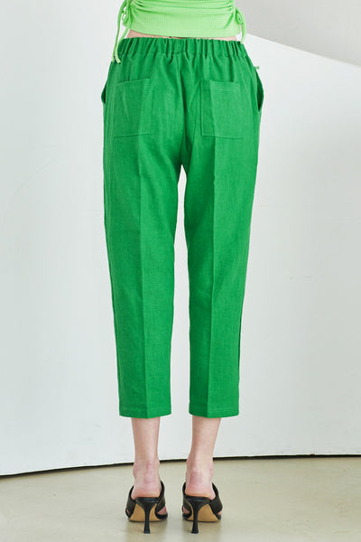 storets.com Elinor Linen Straight-Leg Pants