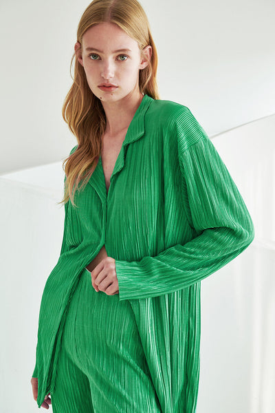 storets.com Maria Oversized Plisse Shirt
