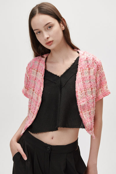 storets.com Allira Tweed Cropped Jacket