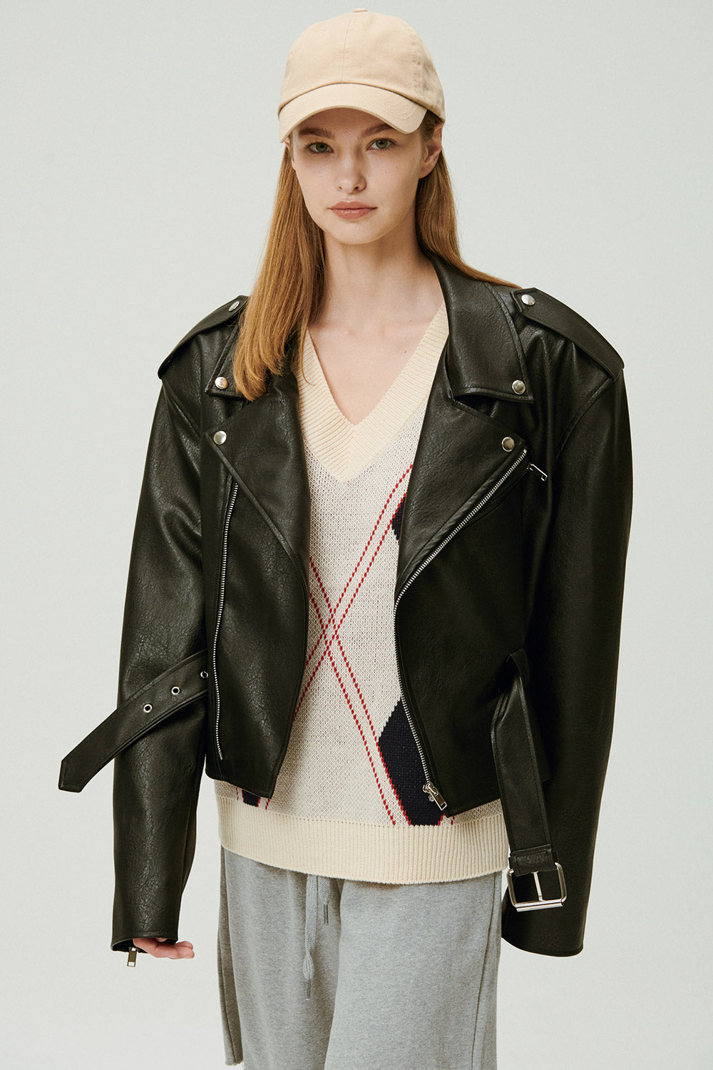 storets.com Megan Oversized Rider Jacket