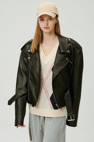 storets.com Megan Oversized Rider Jacket