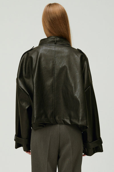 storets.com Naomi Oversized Pleather Jacket