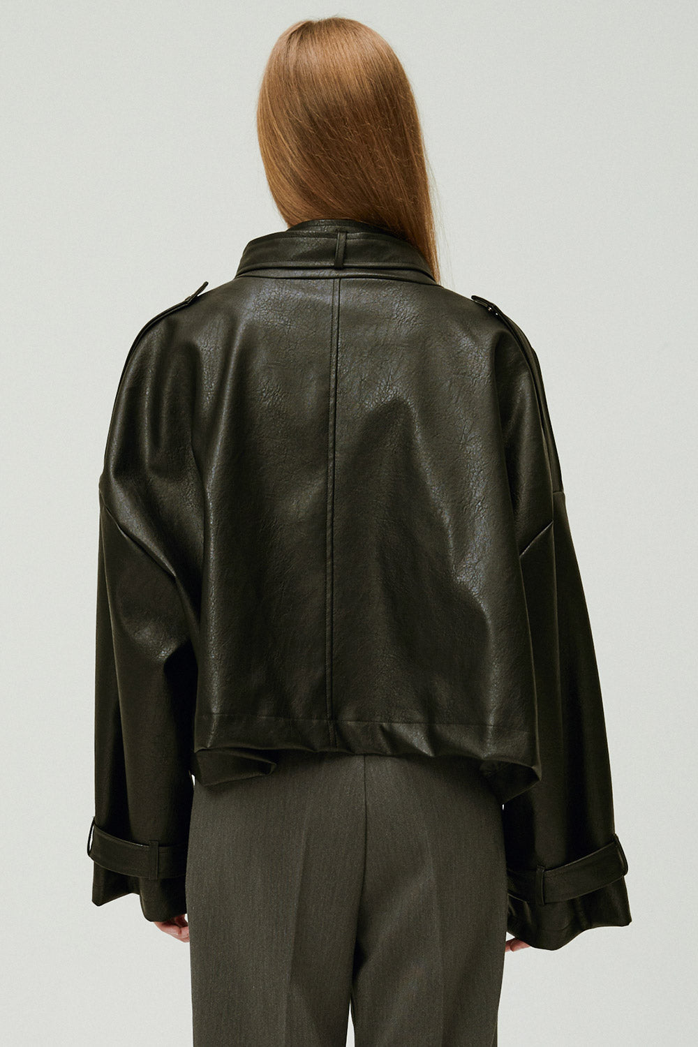 storets.com Naomi Oversized Pleather Jacket