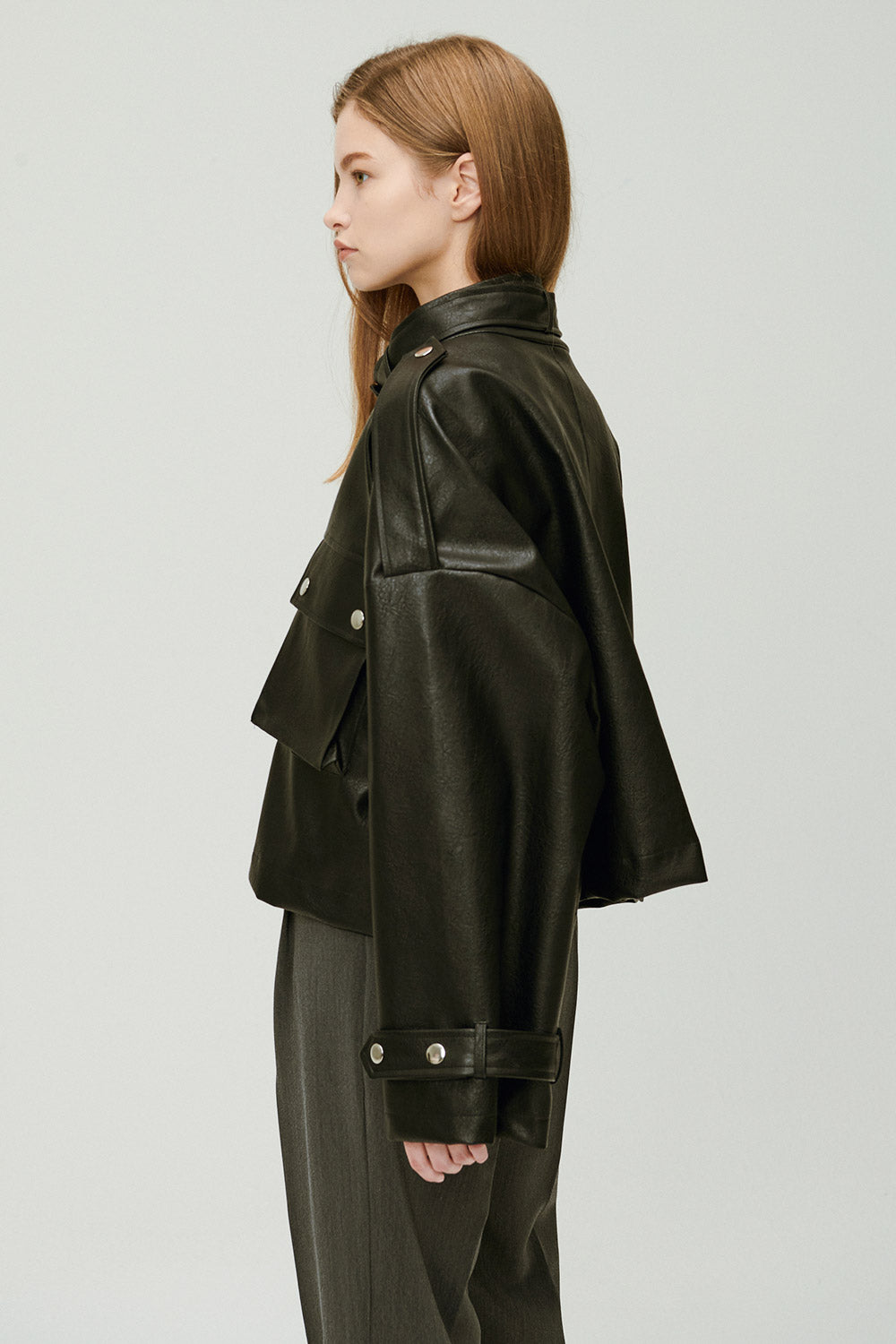storets.com Naomi Oversized Pleather Jacket