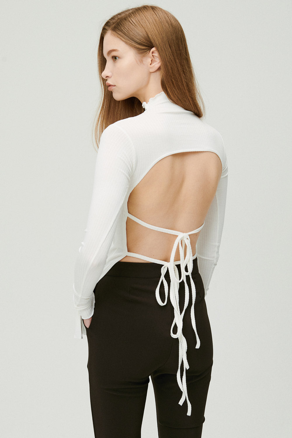 storets.com Gina Backless Ribbed Top