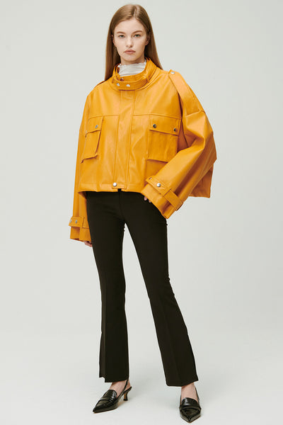 storets.com Naomi Oversized Pleather Jacket