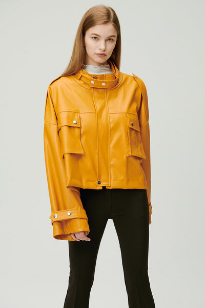 storets.com Naomi Oversized Pleather Jacket