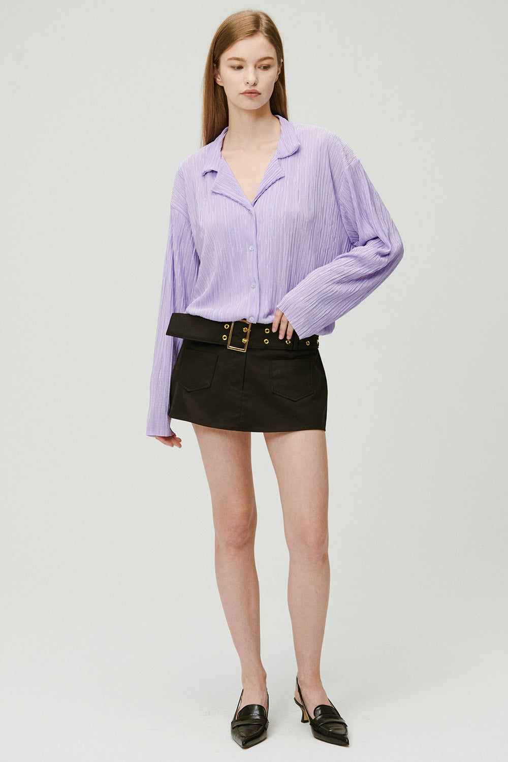 storets.com Tiffany Low-rise Skirt w/Belt