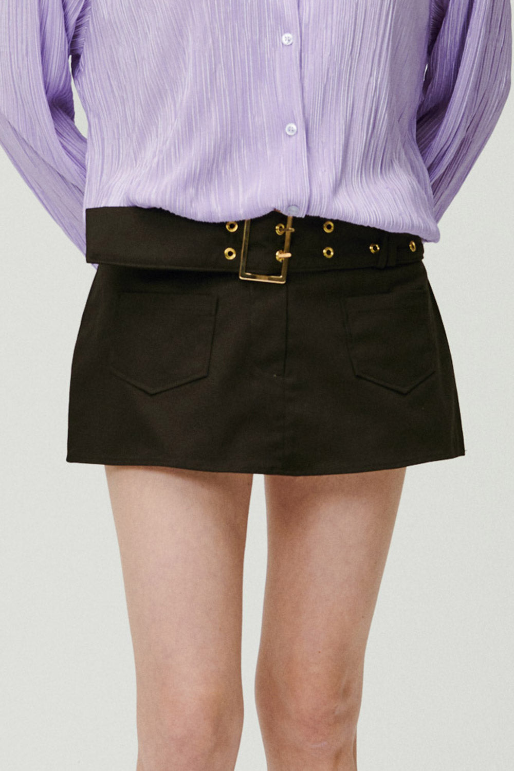 storets.com Tiffany Low-rise Skirt w/Belt