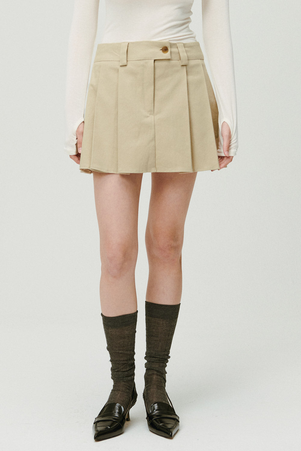 storets.com Jennifer Low-rise Pleats Skort