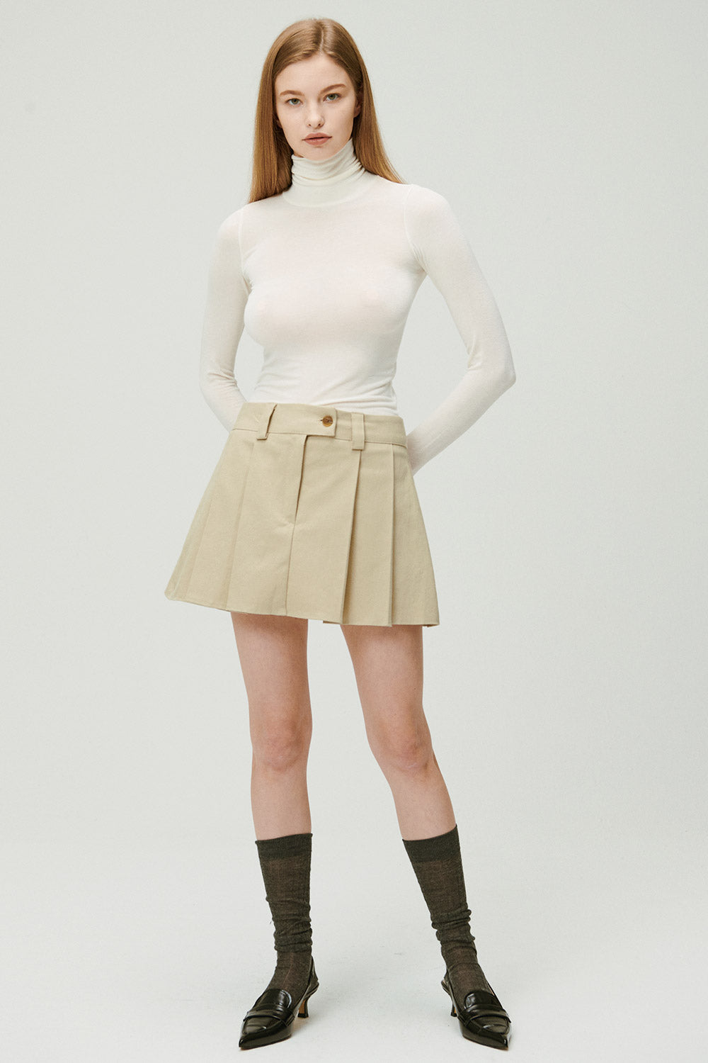 storets.com Jennifer Low-rise Pleats Skort