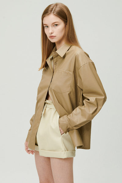 storets.com Rachel Paperbag Pleather Shorts