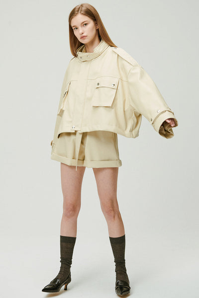 storets.com Naomi Oversized Pleather Jacket