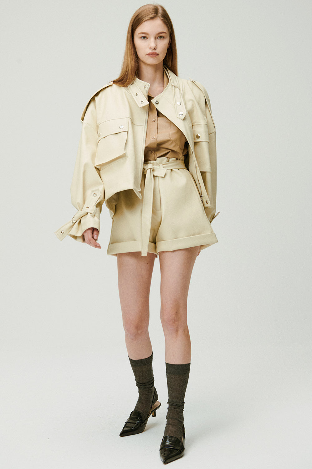 storets.com Naomi Oversized Pleather Jacket