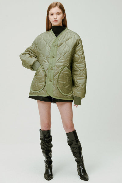 storets.com Laura Boyfriend Quilted Coat