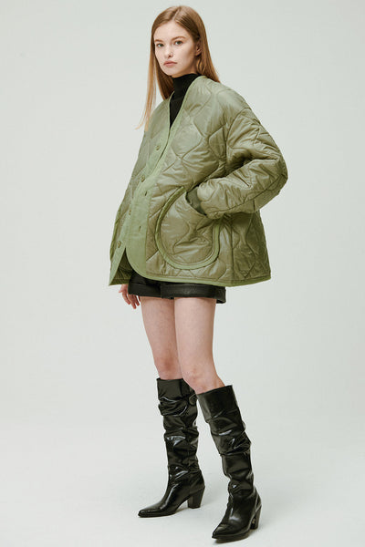 storets.com Laura Boyfriend Quilted Coat