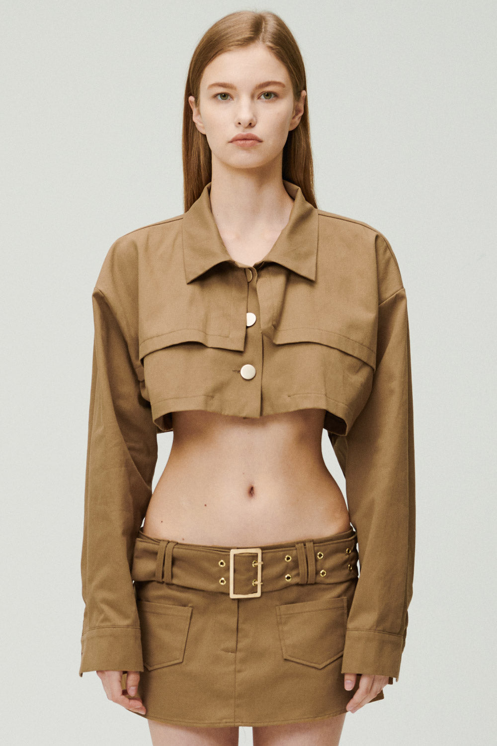 storets.com Tiffany Cropped Trench Jacket