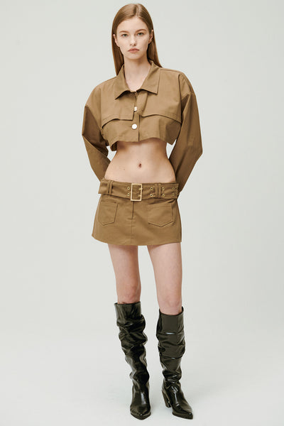 storets.com Tiffany Low-rise Skirt w/Belt