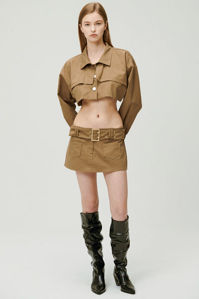 storets.com Tiffany Low-rise Skirt w/Belt