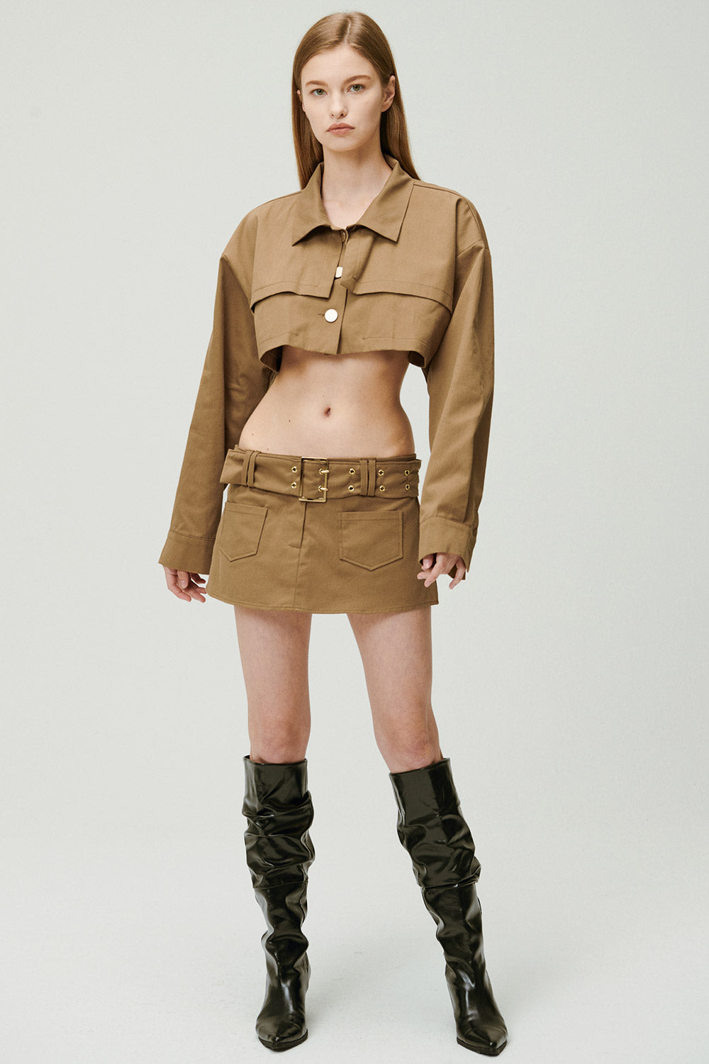 storets.com Tiffany Cropped Trench Jacket