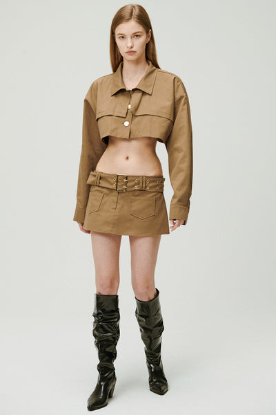 storets.com Tiffany Low-rise Skirt w/Belt